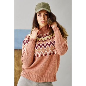 Let loose Sweater med mnstret brestykke