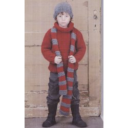 Brnesweater, halstrklde og hue