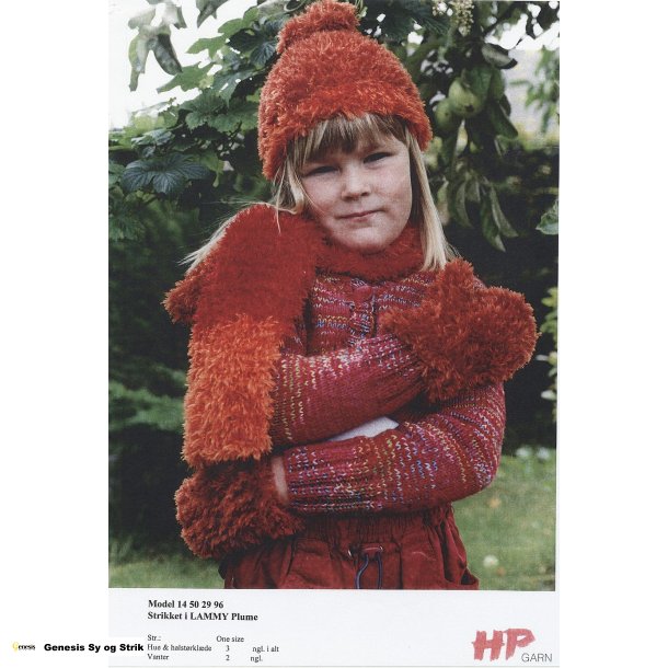 Hue og halstrklde til brn - Plume