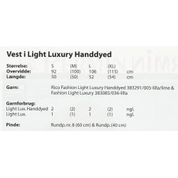 Vest i Light Luxury Handdyed