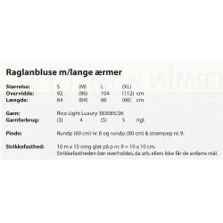 Raglanbluse m/lange rmer