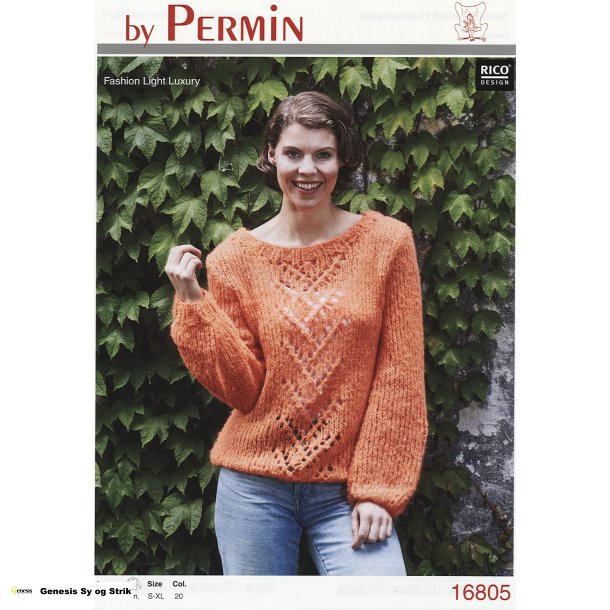 Sweater med Hulmnster