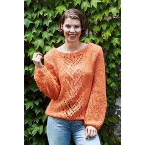 Sweater med hulmnster