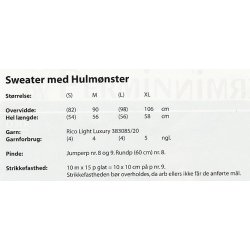 Sweater med Hulmnster