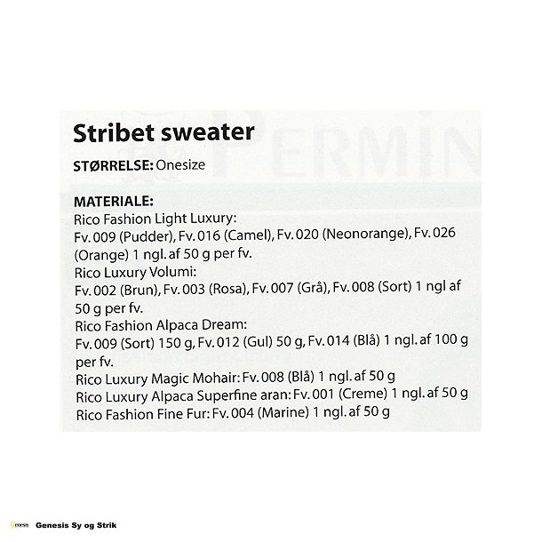 Stribet Sweater