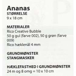 Ananas, Melon, Banan, Fersken og Jordbr