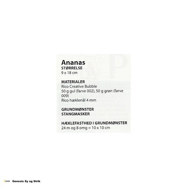 Ananas, Melon, Banan, Fersken og Jordbr