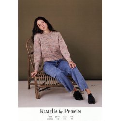 Kort Sweater med drejet rib