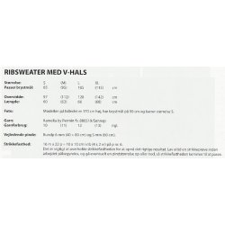 Ribsweater med v - hals