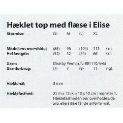 Hklet top med flse i Elise