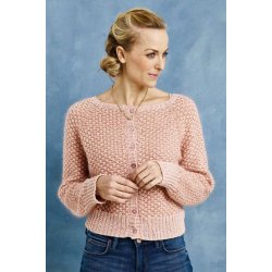 Cardigan i luftige tern