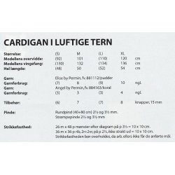 Cardigan i luftige tern