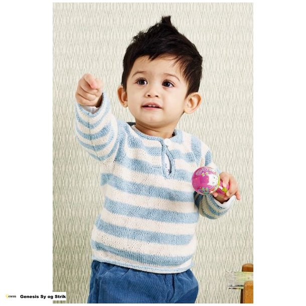 Stribet babybluse