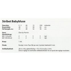 Stribet babybluse