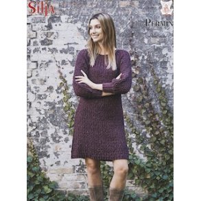 Kjole i pfuglemnster