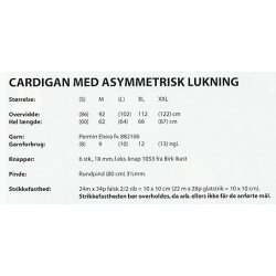 Cardigan med asymmetrisk lukning