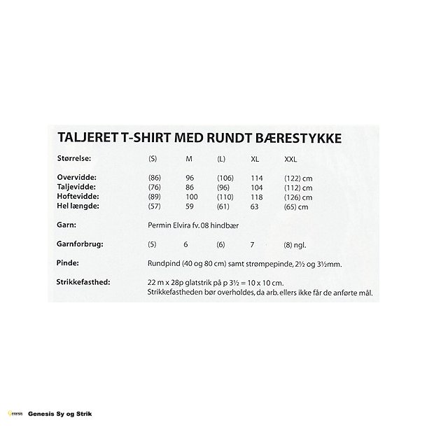 Taljeret T-Shirt med rundt brestykke