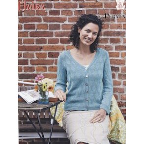 Cardigan med rudemnster