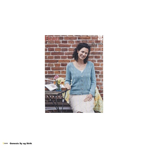 Cardigan med rudemnster