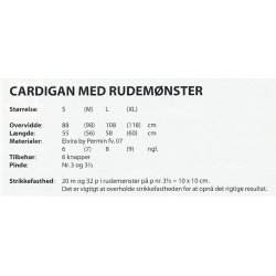 Cardigan med rudemnster