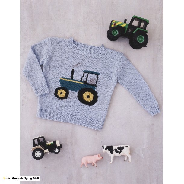 Bluse med traktor