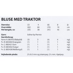 Bluse med traktor