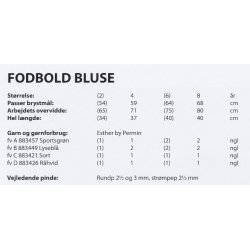 Fodbold bluse