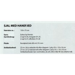 Sjal med hanefjed