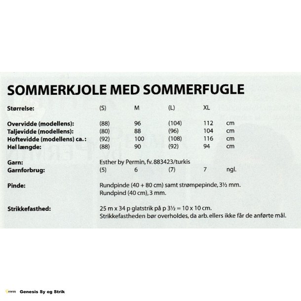 Sommerkjole med sommerfugle