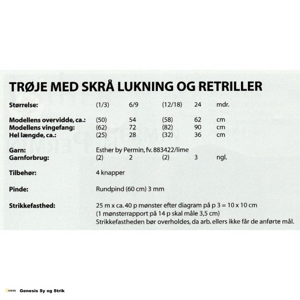 Trje med skr lukning og retriller