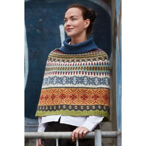 Jacqardmønsteret Poncho