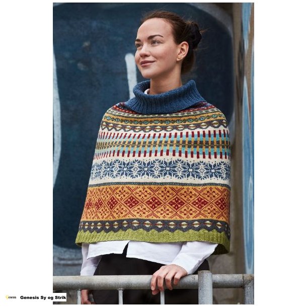 Jacqardmnsteret Poncho