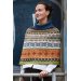 Jacqardmønsteret Poncho