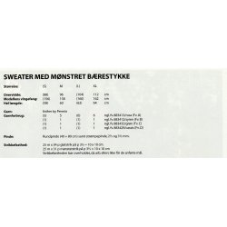 Sweater med mnstret brestykke