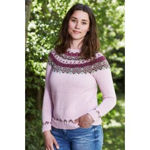 Sweater med mnstret brestykke