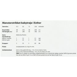 Mnsterstrikket babytrje i Esther
