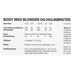 Body med blonder og hulmnster