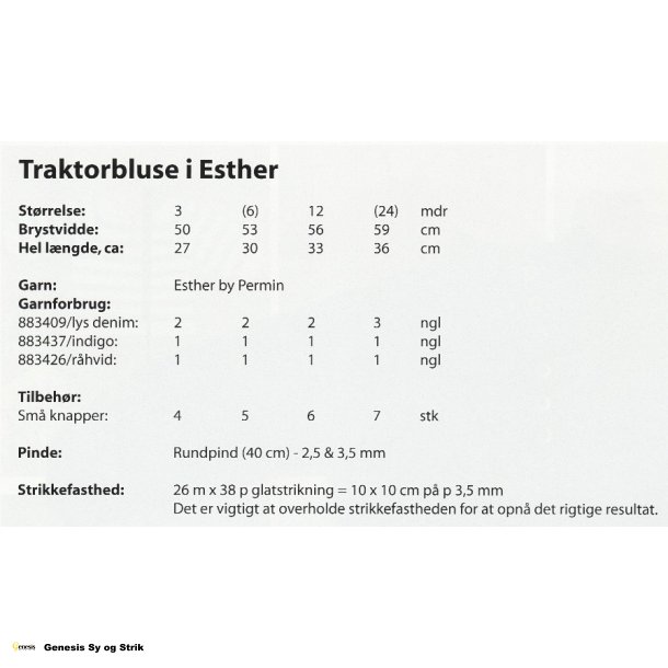 Traktorbluse i Esther