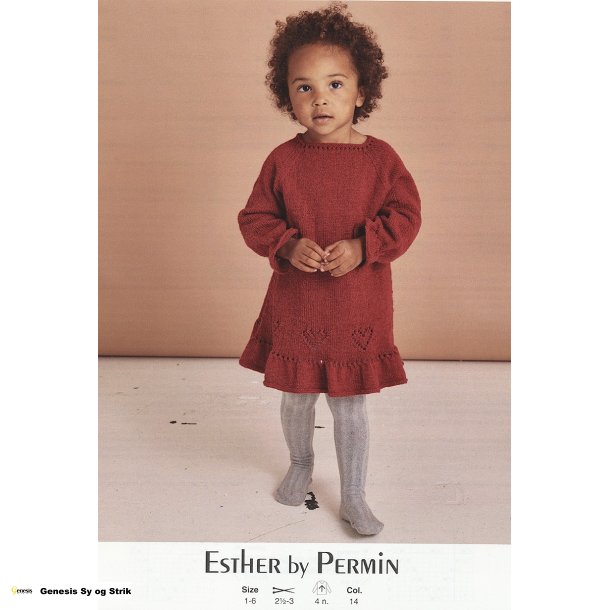 Julekjole med Hjerter og hulmnster