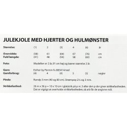 Julekjole med Hjerter og hulmnster