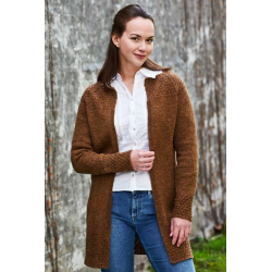 Lang cardigan med raglan