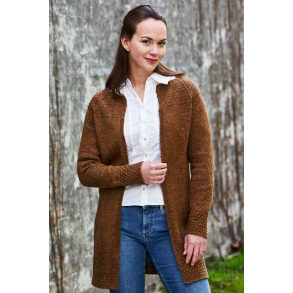 Lang cardigan med raglan