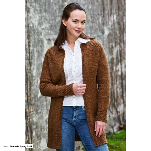 Lang cardigan med raglan