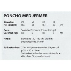 Poncho med rmer