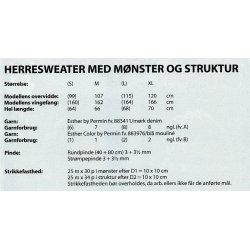 Herresweater med mnster og struktur