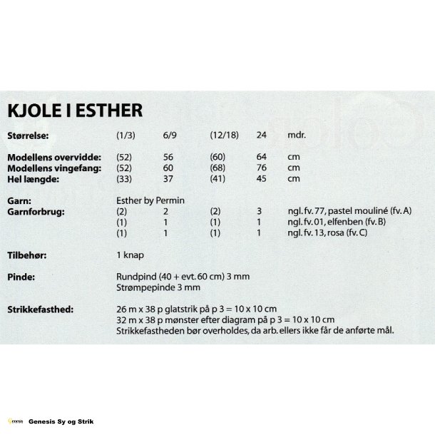 Kjole i Esther