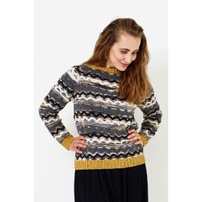 Sweater med zigzag