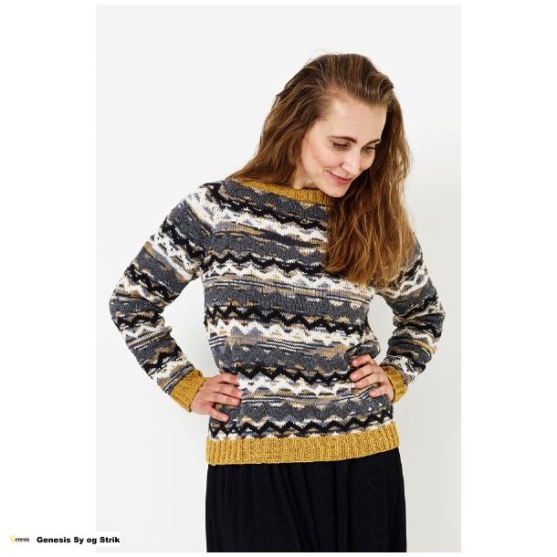 Sweater med zigzag