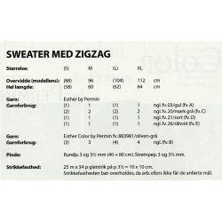 Sweater med zigzag