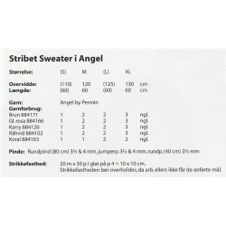 Stribet Sweater i Angel